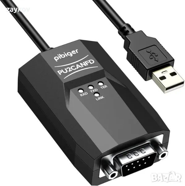 USB2CANFD USB към CAN конвертор адаптер USB2CAN USB2CANFD USB2CANFD USB2CANFD-X2 До 12Mbps, снимка 1