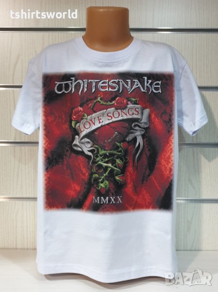 Нова детска тениска с дигитален печат на музикалната група Whitesnake - Love Songs, снимка 1