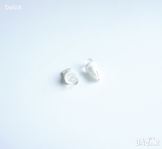 Автомобилна лампа за габарити LED бяла с цокъл 9,5d 12V 20mA, снимка 1