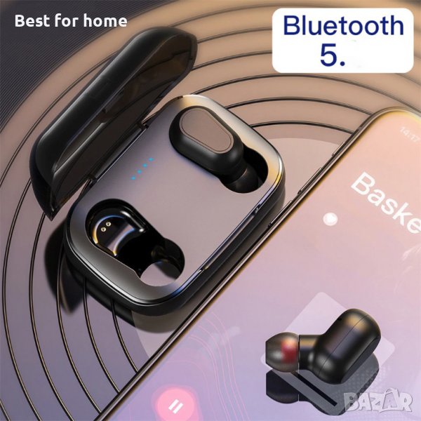 Безжични аудио слушалки Bluetooth F22 TWS F22 , снимка 1