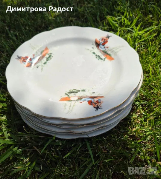 Порцеланови чинии за основно 6бр! Състояние използвано! , снимка 1