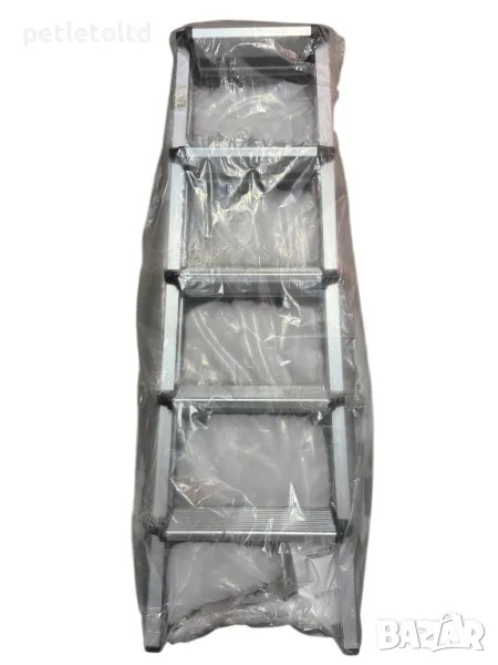 Стълба алуминиева двулицева 2 Х 5 стъпала - 130 см, снимка 1