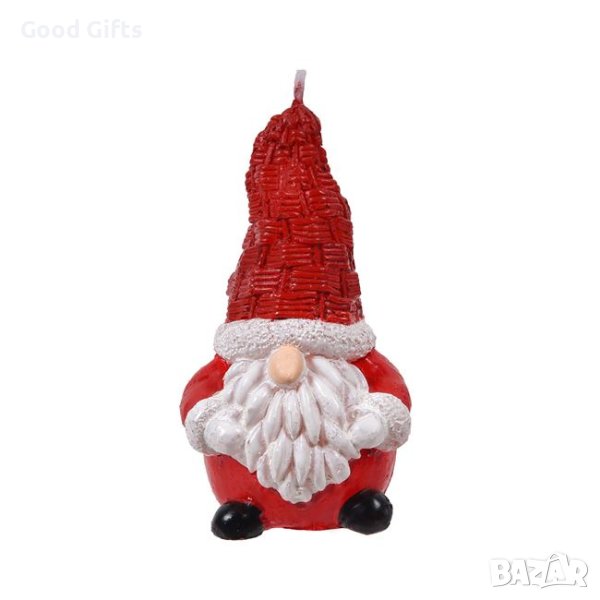 3 Броя 3D Коледна свещ Дядо Коледа Гном, снимка 1