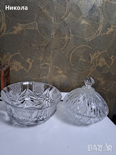 Кристални фруктиери-оловен кристал, снимка 1