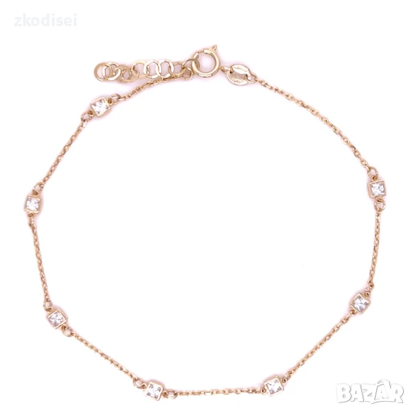 Златна дамска гривна 1,36гр. 19,0см. 14кр. проба:585 модел:32257-6, снимка 1