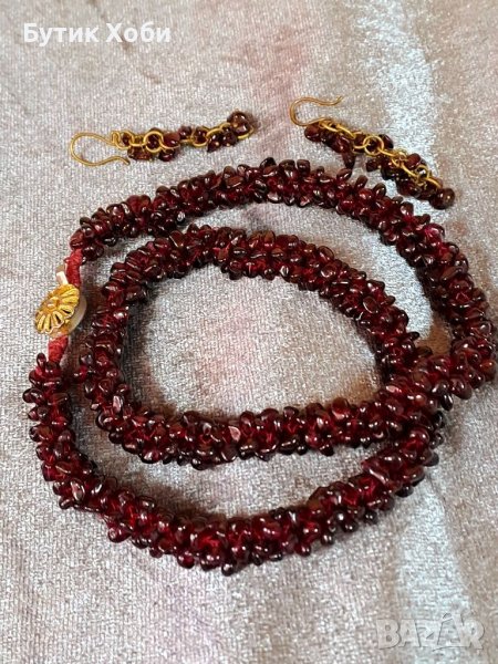 Старинен комплект от натурални гранати, снимка 1