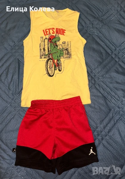 Панталонки и потник/ тениска за момче 104 см, снимка 1