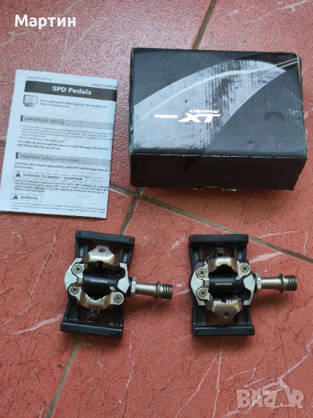 Педали Shimano XT PD-M8000 SPD, парчета за педали SM-SH51, снимка 1