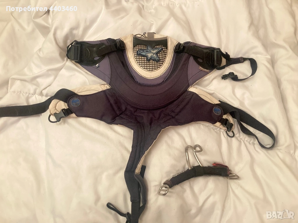 Кайт (уиндсърф) трапец (седящ) – Pure Girl PG Seat + кука Prolimit, снимка 1