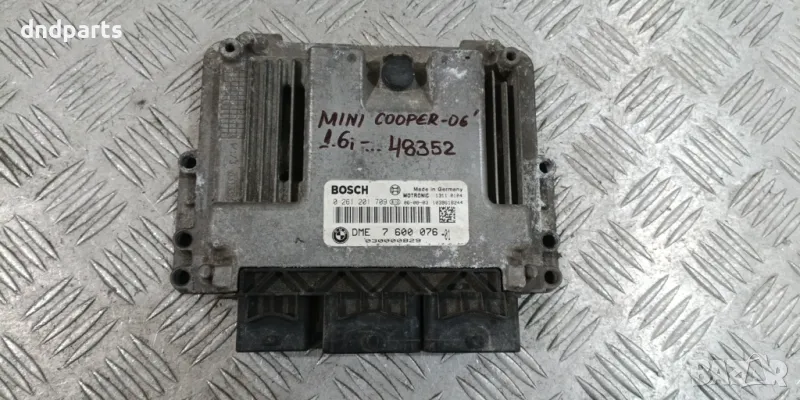 Компютър Mini Cooper 1.6i 2006г. 7600076 0261201709 , снимка 1