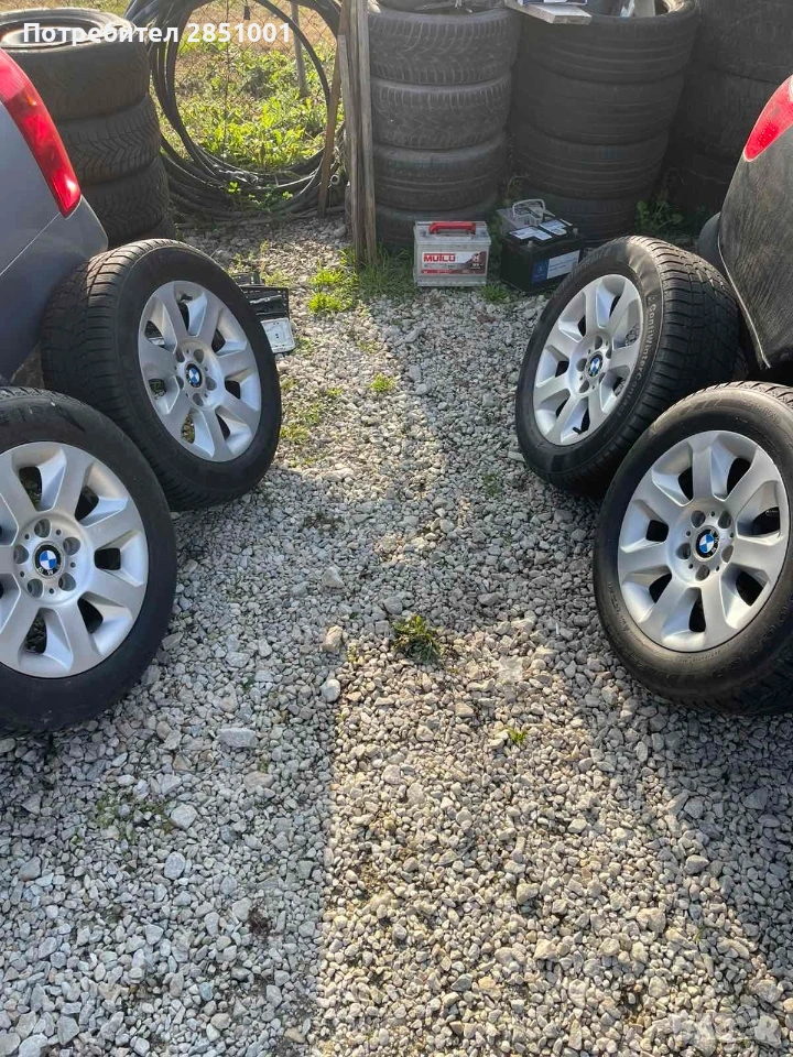 БМВ-225/55/16.ПЕРФЕКТНИ,ПОЧТИ НОВИ НА ЕДИН СЕЗОН, снимка 1