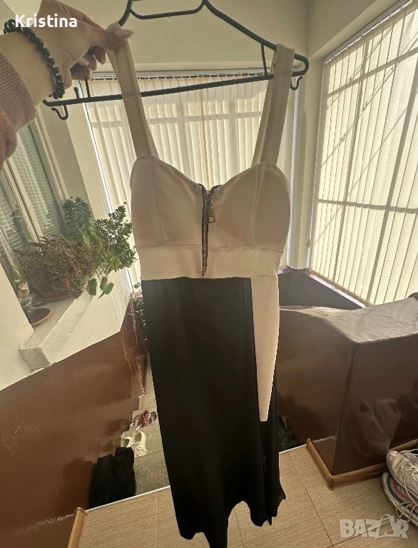 Дълга рокля с цепка , снимка 1