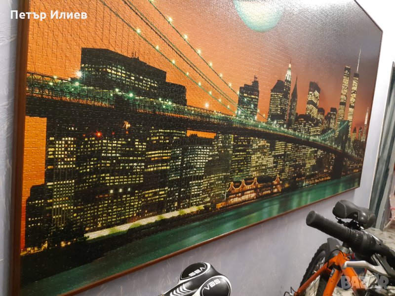 Огромен пъзел 12 000 части, залепен, снимка 1