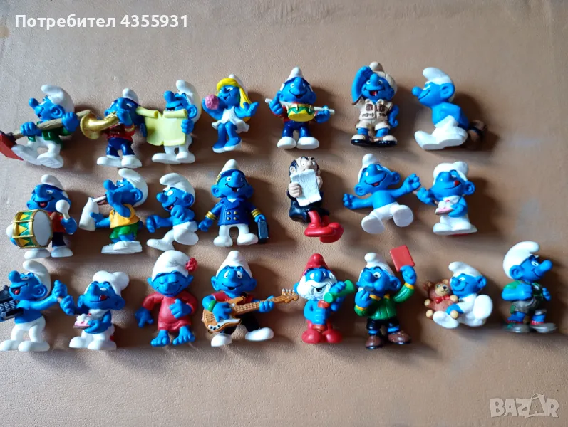 стара колекция смърфове смърфовете от 1985 до 2000 година , снимка 1
