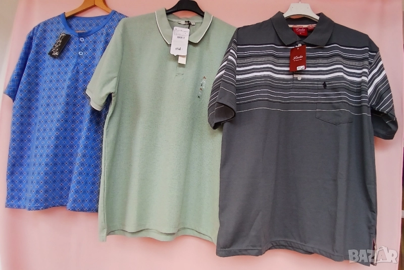 Мъжки стилни блузи с къс ръкав, практични и удобни., снимка 1