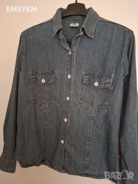 Дамска дънкова риза , снимка 1