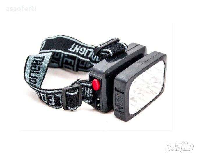 Акумулаторен челник фенер за главаYJ-1837 12 Led, снимка 1