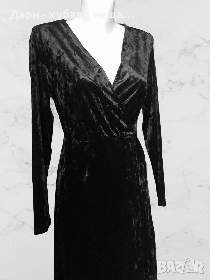 Халат от черен плюш🍀❤️S, М, M/L❤️🍀арт.4058, снимка 1