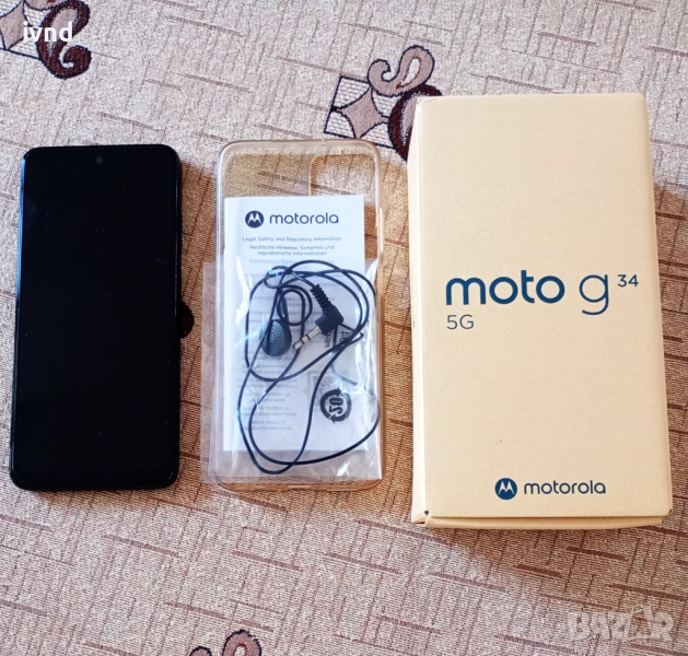 Продавам Motorola Moto G34 с гаранция, снимка 1