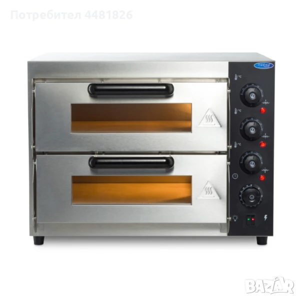 Електрическа пицарска фурна 3 kW – Компактна мощност за съвършена пица!, снимка 1