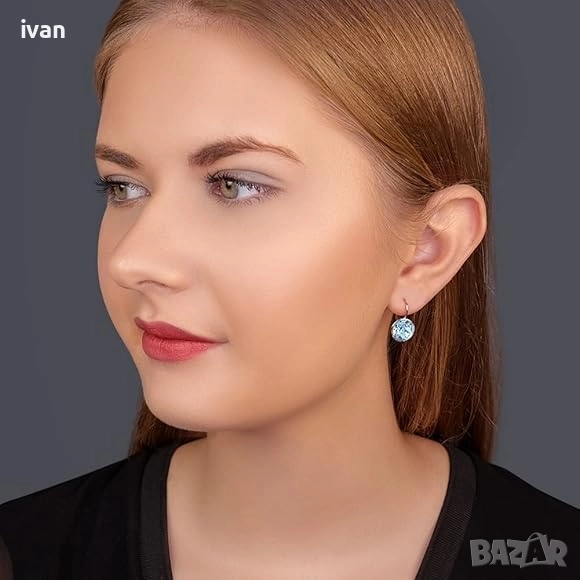 обеци Svarovski. нови в опаковка, снимка 1