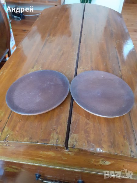 Стара дървена чиния,чинии, снимка 1