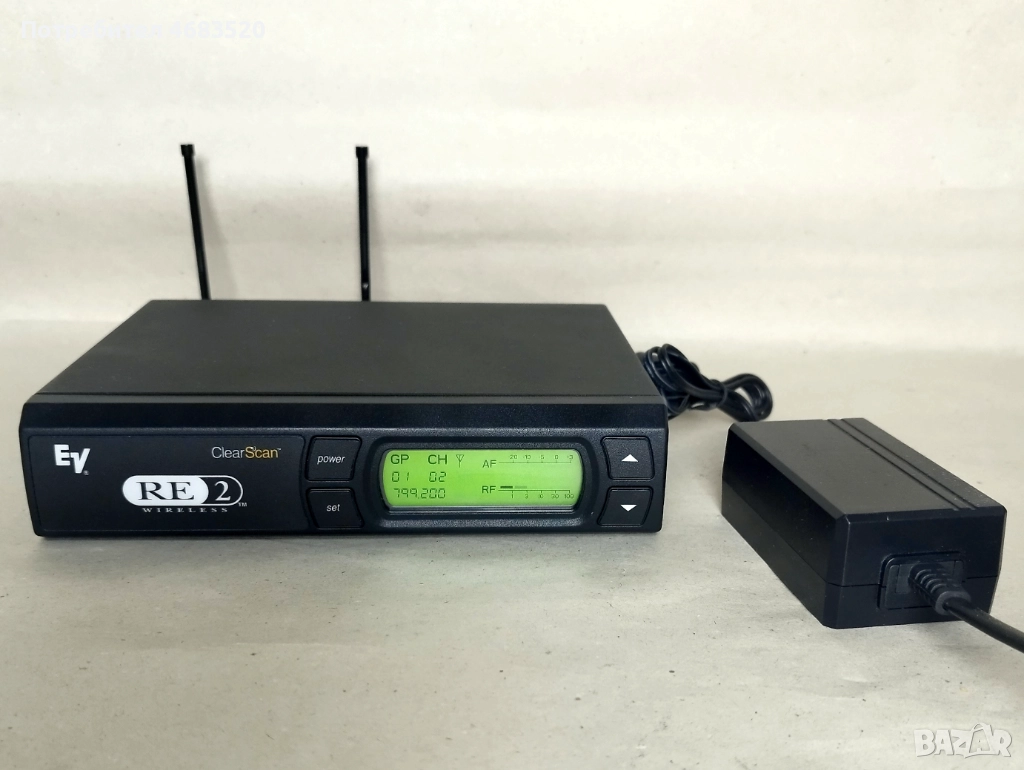 Ресийвър за безжични микрофони - Electro Voice EV RE-2 Band D / U.S.A., снимка 1