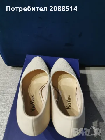 Телесен цвят обувки, снимка 5 - Дамски обувки на ток - 49565547