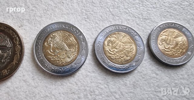 Мексико.  0.50 , 1, 2, 5 ,и 10 мексиканско песо., снимка 7 - Нумизматика и бонистика - 42563187