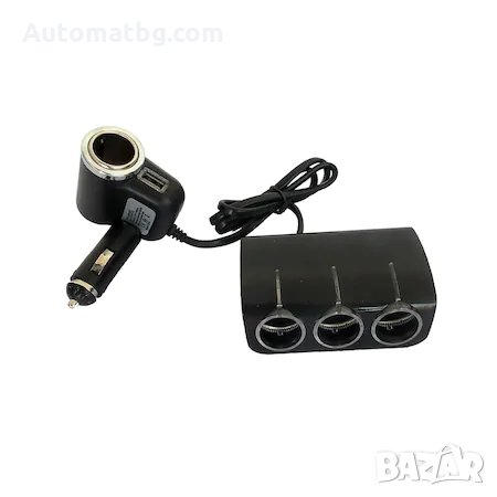 Разклонител на запалка Automat, 4 гнезда, 1 USB, снимка 2 - Аксесоари и консумативи - 32060809