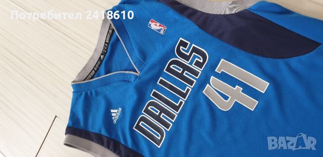 Adidas NBA DALLAS Mavericks  #41 NOWITZKI Mens Size M НОВО! ОРИГИНАЛ! МЪЖКИ ПОТНИК!