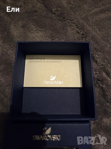 Обеци swarovski, снимка 2 - Обеци - 53374387