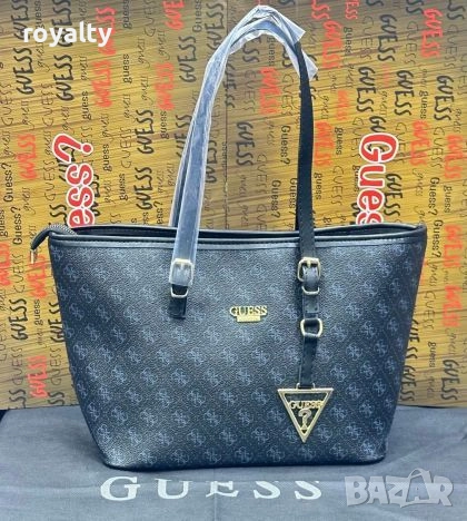 Guess Елегантна Кожена Дамска Чанта / Различни Цветове , снимка 3 - Чанти - 52252548