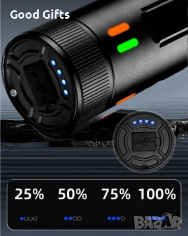 Супер мощен акумулаторен фенер COBA C78, снимка 7 - Други инструменти - 50205208