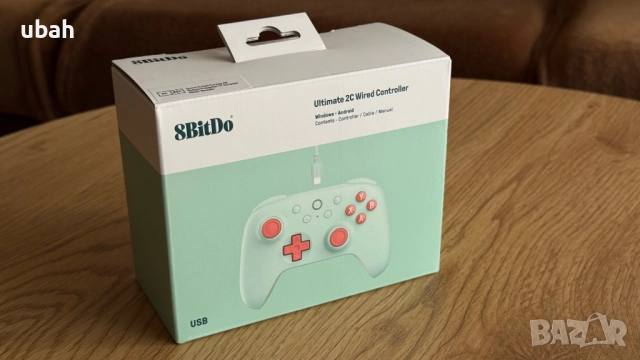 Контролер 8BitDo - Ultimate 2C, Hall-Effect, Mint (PC & Android), снимка 2 - Джойстици и геймпадове - 52507281