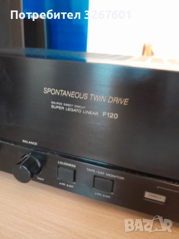 Усилвател  Sony F120, снимка 2 - Ресийвъри, усилватели, смесителни пултове - 52912135