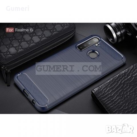  Realme 6i Карбонов удароустойчив гръб , снимка 8 - Калъфи, кейсове - 31498086