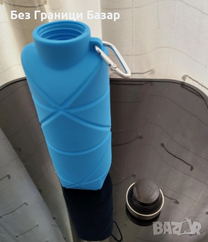 Нова сгъваема Фитнес бутилка за вода Идеална за тренировки и спорт
