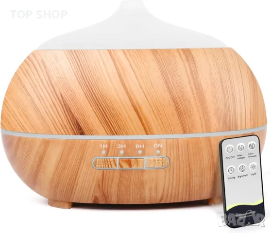 Аромадифузор за етерични масла: 500 мл, ултразвукова ароматерапия с дистанционно управление