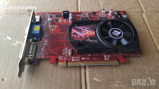 Видео карта AMD Radeon PowerColor HD AX6570 HDMI 1024MB GDDR3 128bit PCI-E, снимка 5 - Видеокарти - 54263238