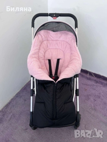 Зимен спален чувал с ръкавици + подарък лятна подложка, снимка 7 - За бебешки колички - 54136807