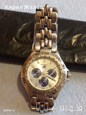 Марков мъжки часовник FOSSIL BLUE много красив стилен дизайн 52239