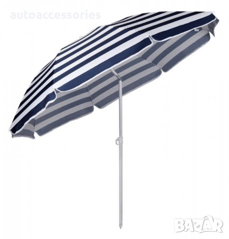 3000053623 Плажен,градински чадър чупещ XL син AG228, снимка 3 - Градински мебели, декорация  - 37154402