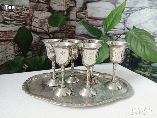 Посребрени съдове , снимка 5 - Антикварни и старинни предмети - 55972818