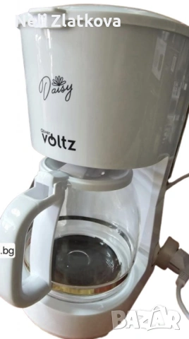 Кафемашина Oliver Voltz Daisy, 700W, 1.25 л, Светлинен индикатор, снимка 2 - Кафемашини - 53043685