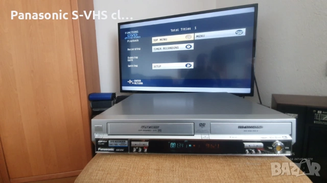 Комбинирано записващо DVD и VHS записващ Hi-Fi stereo с 6 глави ,Sp/Lp, снимка 13 - Плейъри, домашно кино, прожектори - 54018411