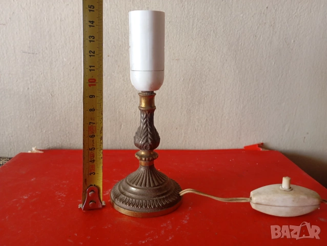 Винтидж настолна лампа, снимка 3 - Настолни лампи - 54244426
