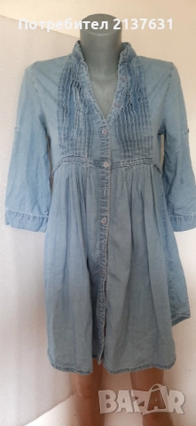 ДАМСКА  ДЪНКОВА  БЛУЗА / ТУНИКА/ РОКЛЯ - Размер S, снимка 2 - Рокли - 51685932