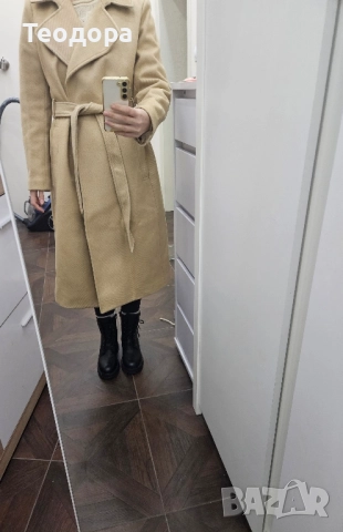 Палто H&M бежово размер 40 / M , снимка 6 - Палта, манта - 52748138