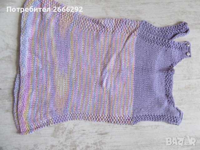 Плетена памучна детска рокля, снимка 2 - Детски рокли и поли - 42767125